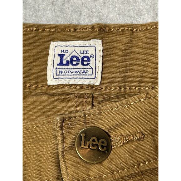 Lee Work wear Jeans Mens W36 L32 Carpenter Pants Brown Relaxed Straight Leg - Picture 2 of 16